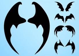 Bat Wings Silhouettes