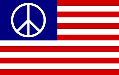 美国国旗与和平的象征