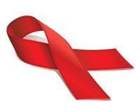艾滋病丝带标识矢量素材