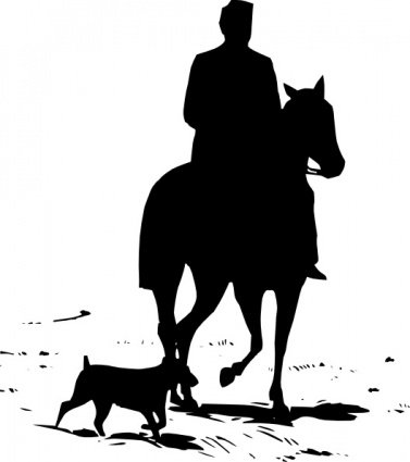 Riding Horse Silhouette