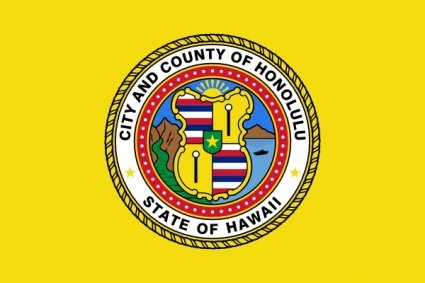 Flag Of Honolulu Hawaii