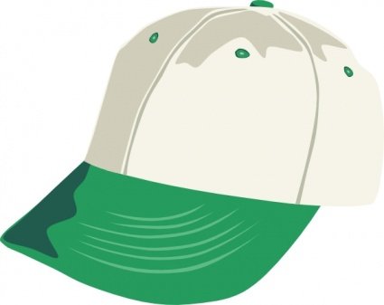 绿色棒球帽矢量素材
