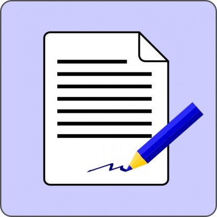 签合同文件图标矢量素材