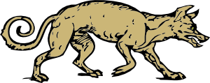 野生鬣狗矢量素材