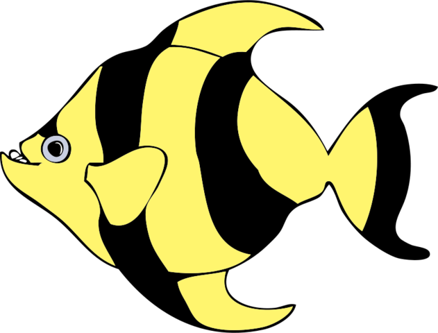 条纹热带鱼