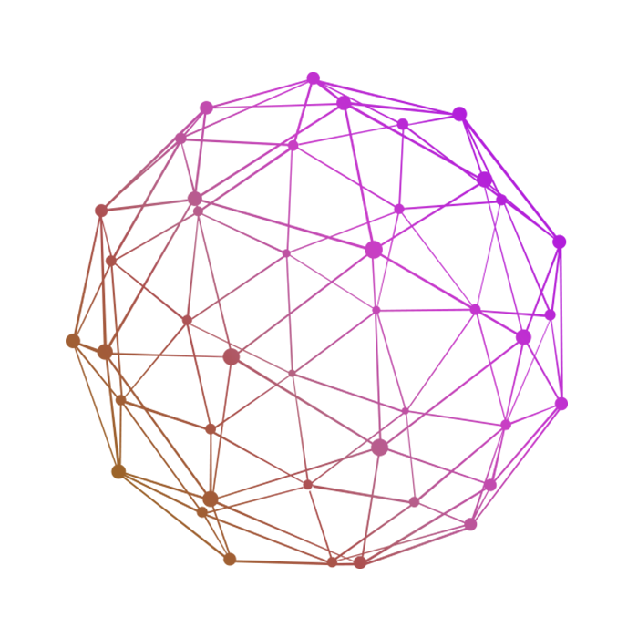 紫色渐变矢量曲线线条网格球体元素免抠素材