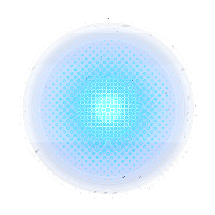 蓝色圆圈光效元素免抠素材