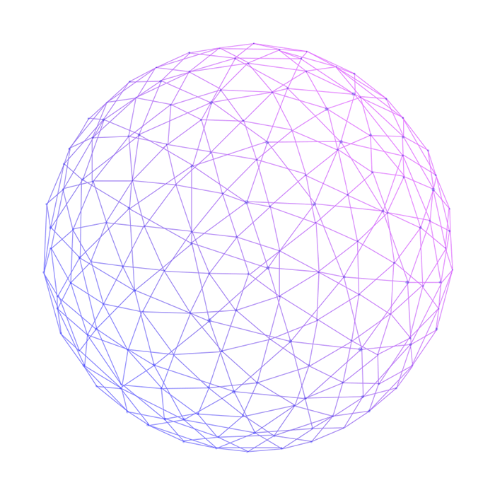 紫色渐变矢量曲线线条球体元素免抠素材