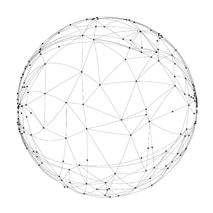 黑色圆球线路图元素免抠素材