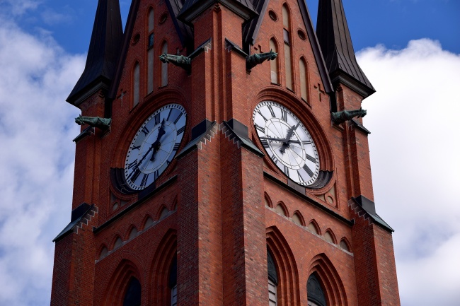瑞典教堂钟楼图片