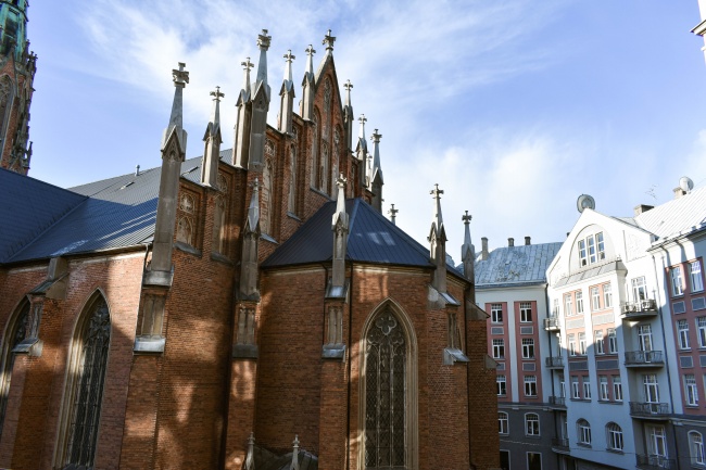 拉脱维亚教堂建筑图片