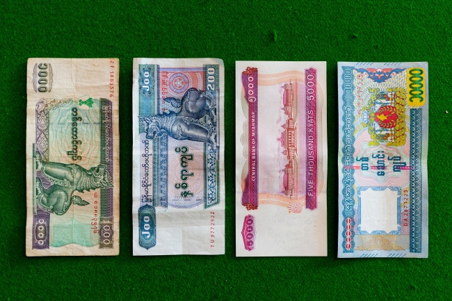 缅甸纸币图片