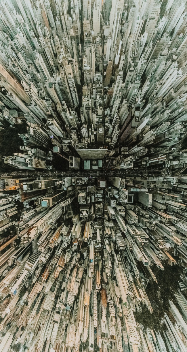 空中摄影城市建筑图片