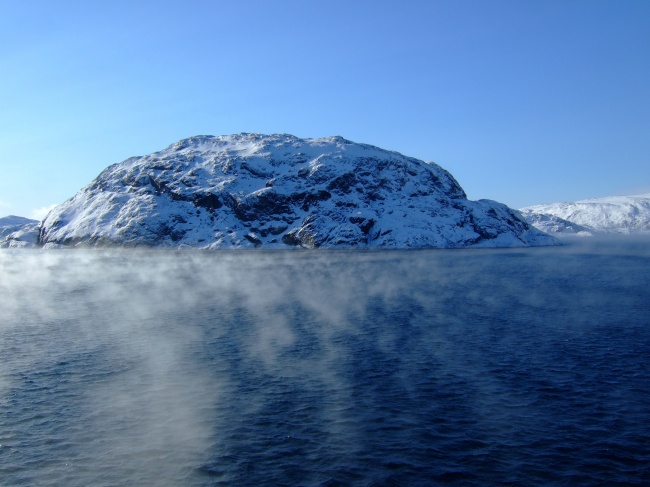 挪威海冰石景观图片