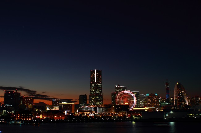 日本横滨夜景图片