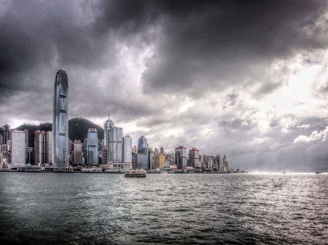 香港海上风景摄影图