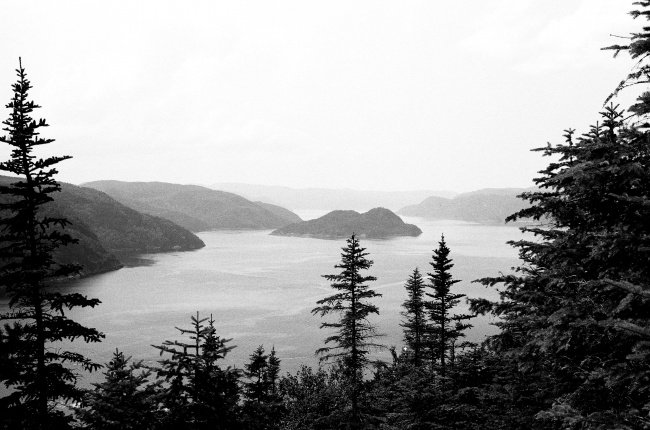 黑白山水风景图片