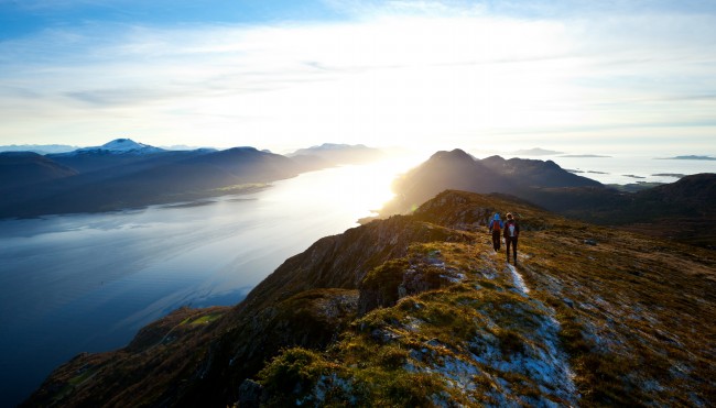 挪威徒步旅行风景图片