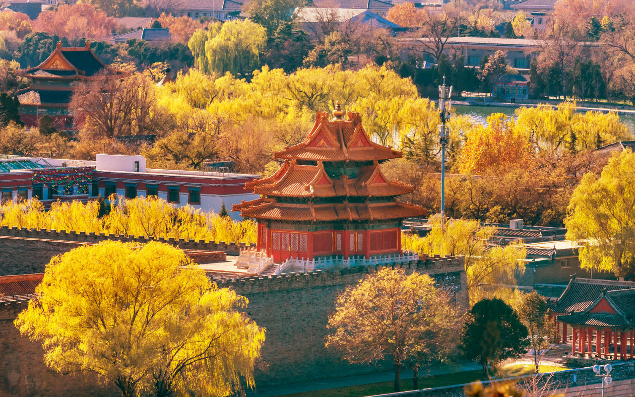 秋天的故宫北京旅游景点故宫旅游